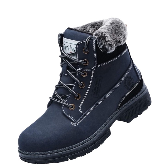 Winter Snow Hiking Boots Black Casual Ankle Work  Boots women’s size 9 NEW - Picture 2 of 6